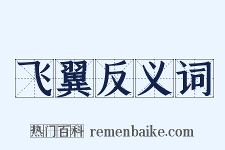 飞翼反义词是什么意思的图片